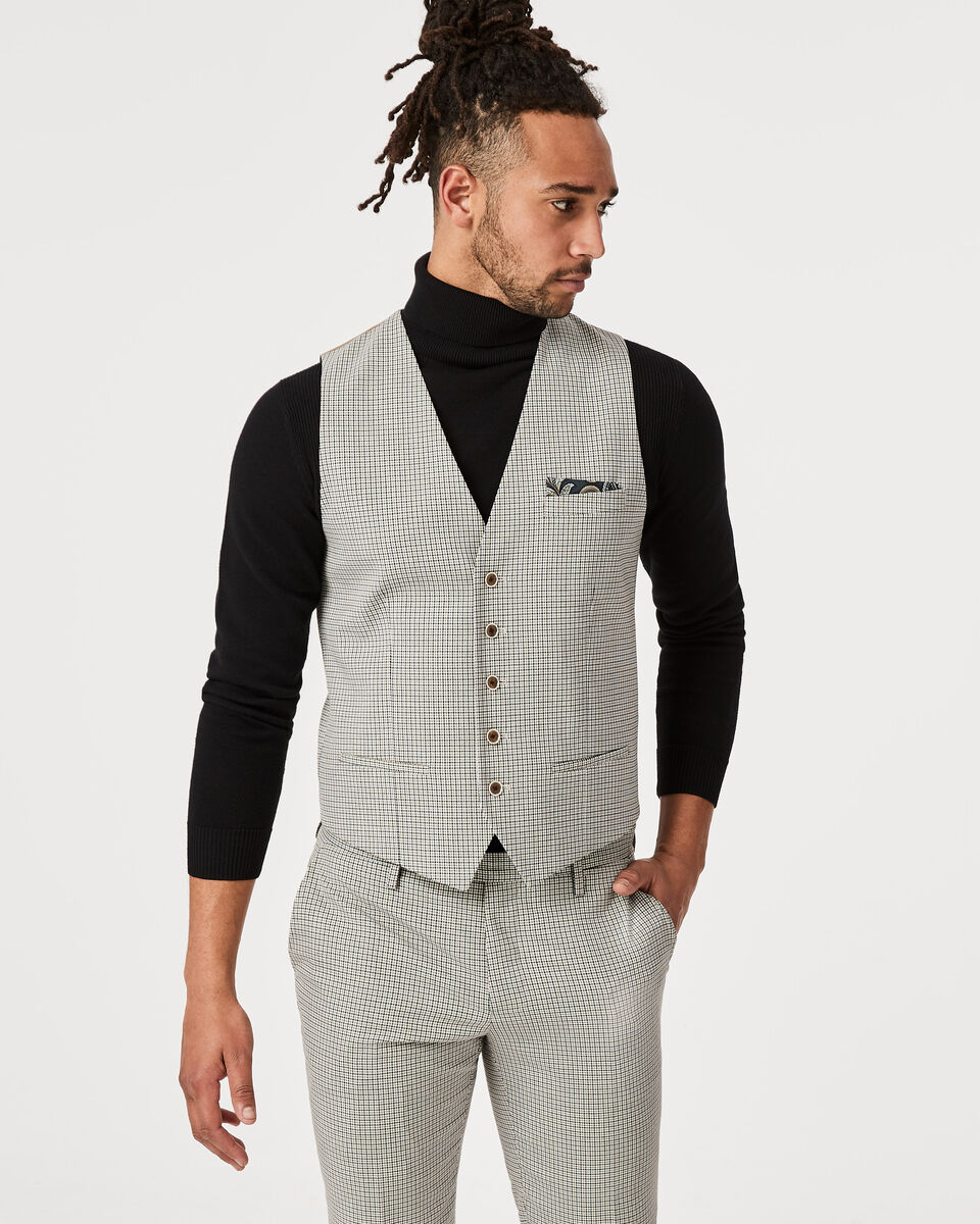 Apiro Vest, Houndstooth, hi-res